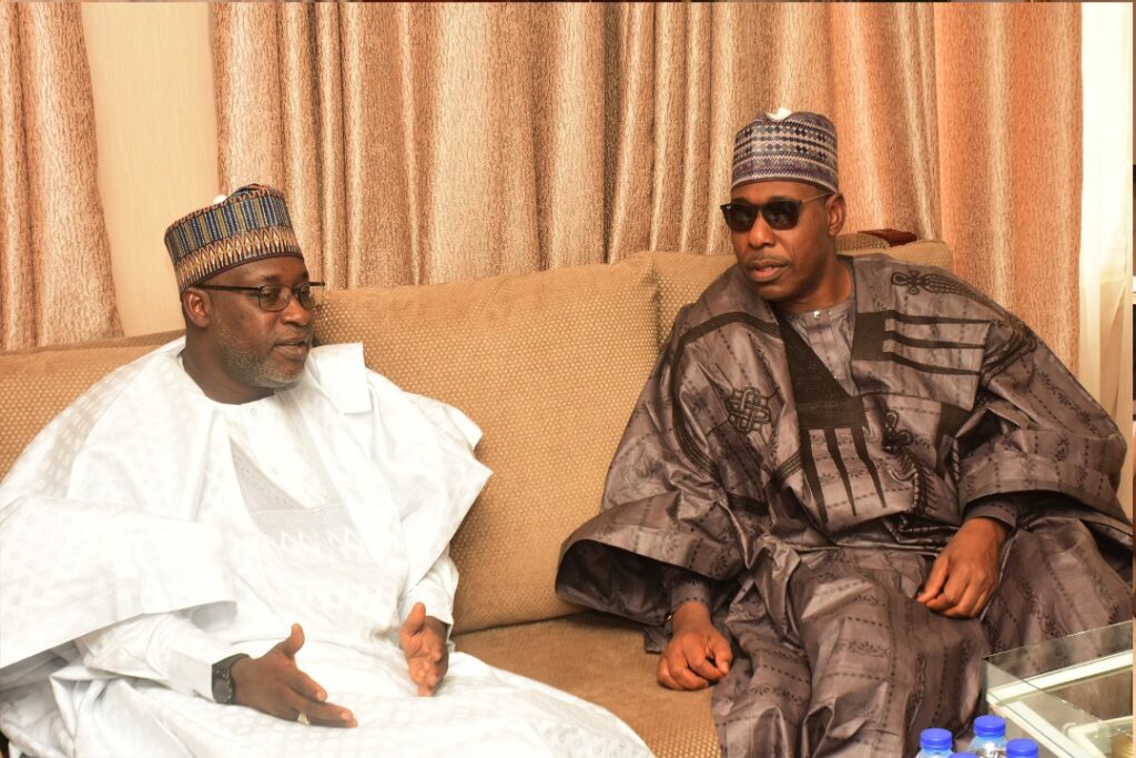 Zulum visits water minister, identifies areas of fund-raising for Hawul Basins