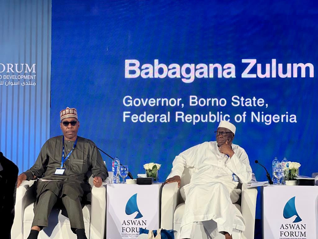 Zulum in Egypt, discusses Boko Haram at high-level Forum on Africa