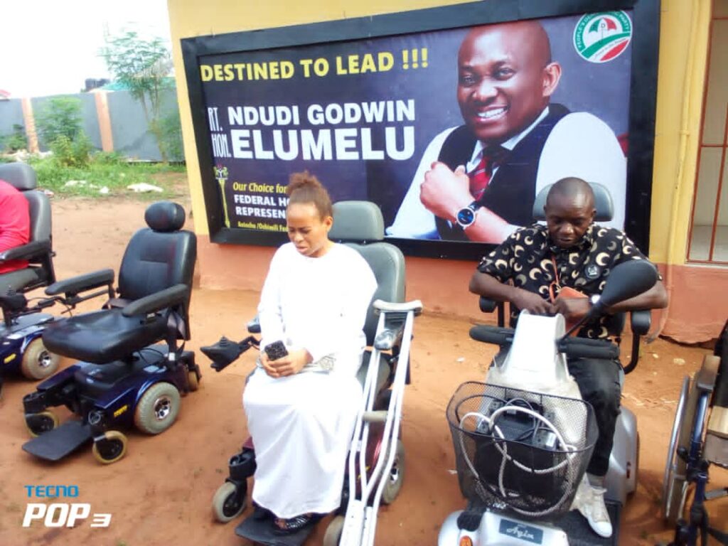 Elumelu Donates Four Automatic Wheelchairs, 500kva Transformer